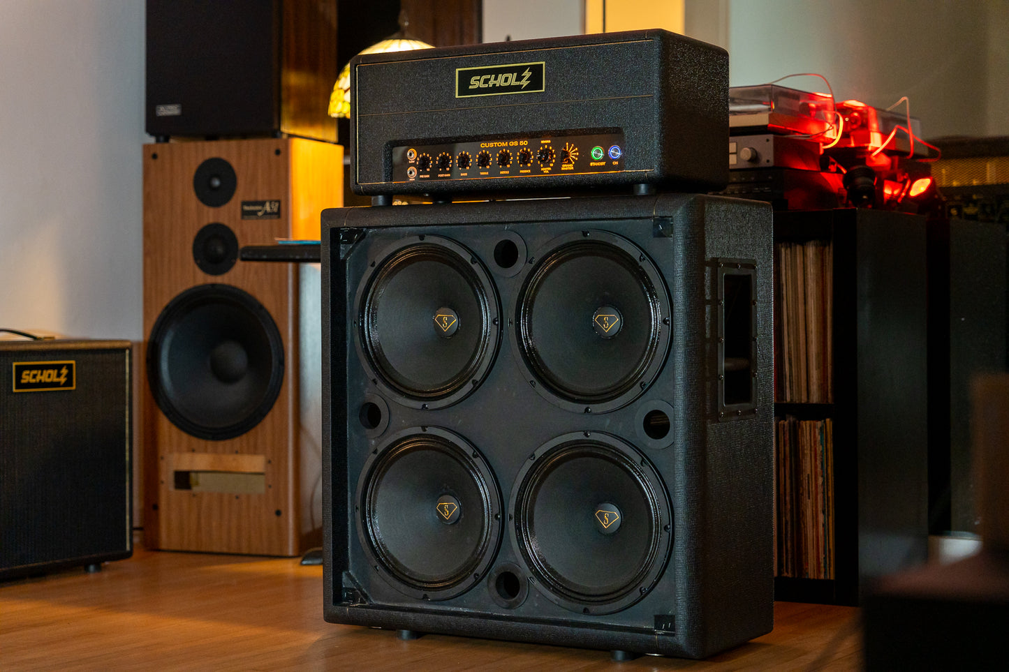 Scholz 4x12” Speaker Cabinet - P-18 Plain Cone Speakers - First Ever Made