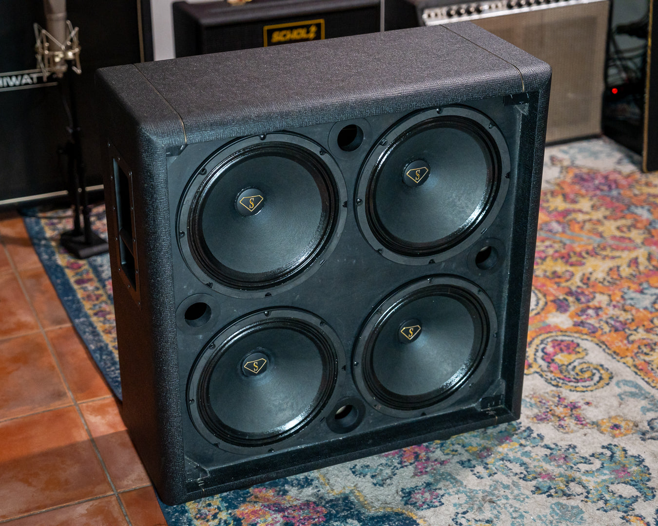 Scholz 4x12” Speaker Cabinet - P-18 Plain Cone Speakers - First Ever Made